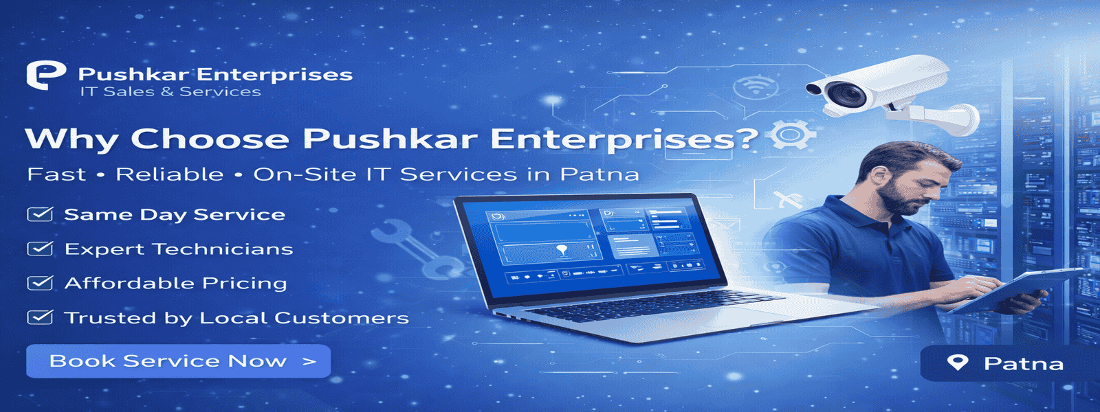 Pushkar Enterprises - Best IT and Home Appliance Repair Services in Patna